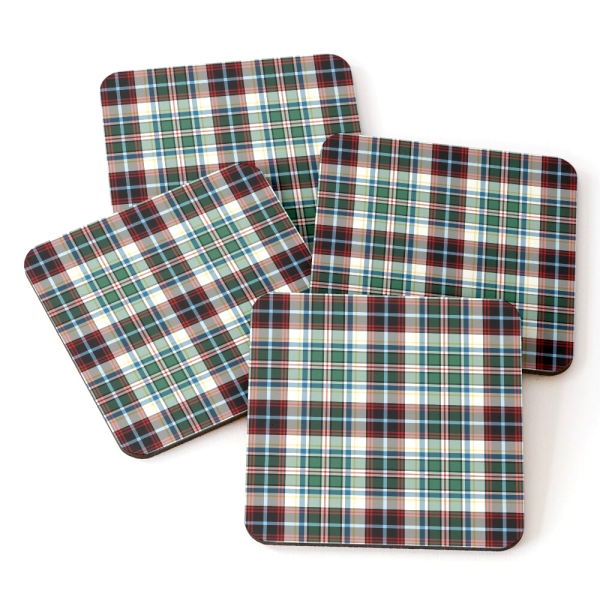 Innes Dress tartan beverage coasters