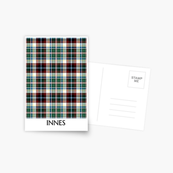 Innes Dress tartan postcard