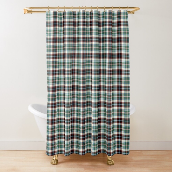 Innes Dress tartan shower curtain