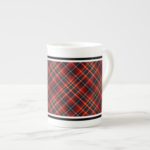 Innes tartan bone china mug