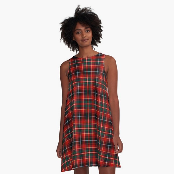 Innes tartan a-line dress