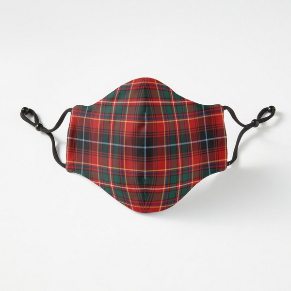 Innes tartan fitted face mask
