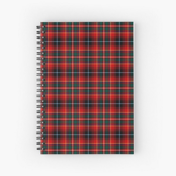 Innes tartan spiral notebook