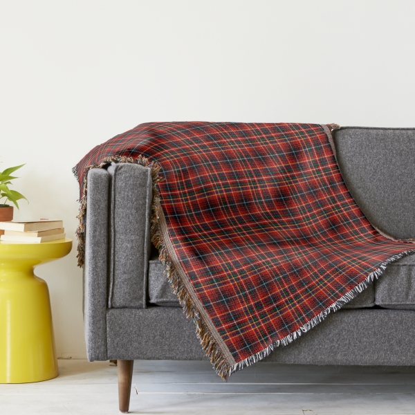 Innes tartan throw blanket