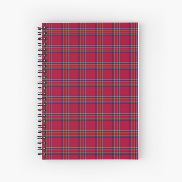 Inverness District tartan spiral notebook