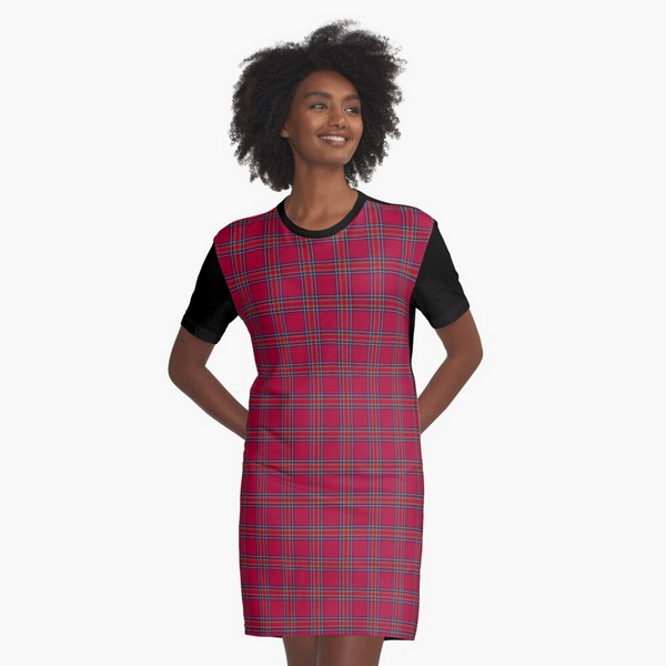 Inverness District tartan tee shirt dress