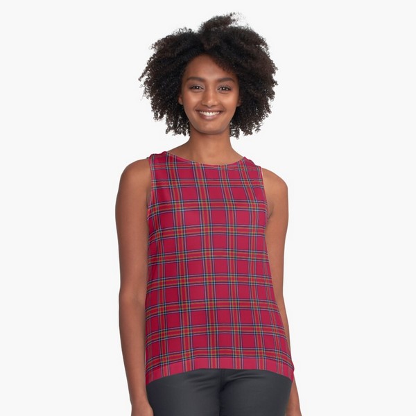 Inverness District tartan sleeveless top