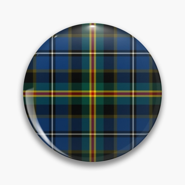 Iowa tartan pinback button