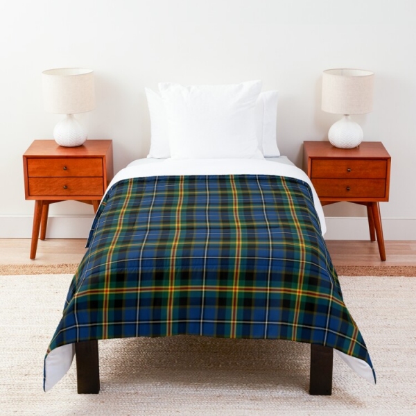 Iowa tartan comforter