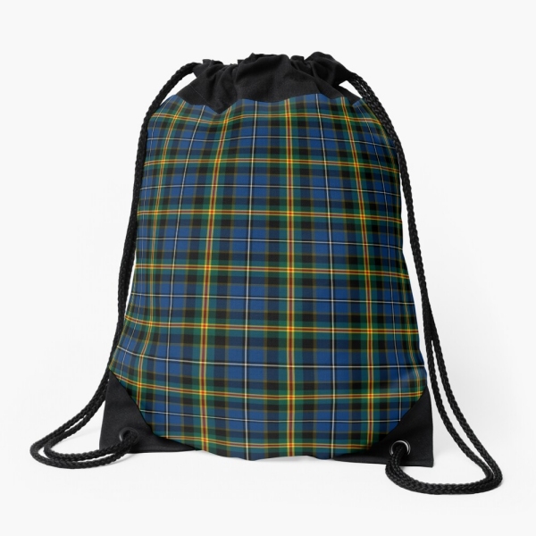 Iowa tartan drawstring bag