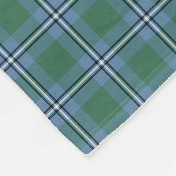 Irvine tartan fleece blanket