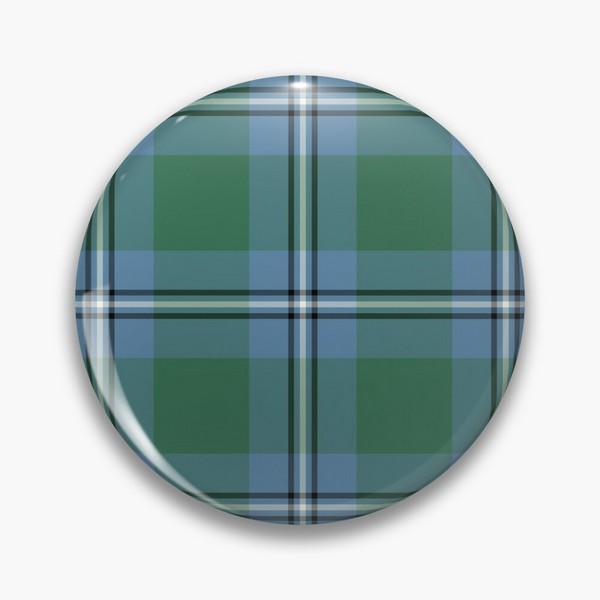 Irvine tartan pinback button