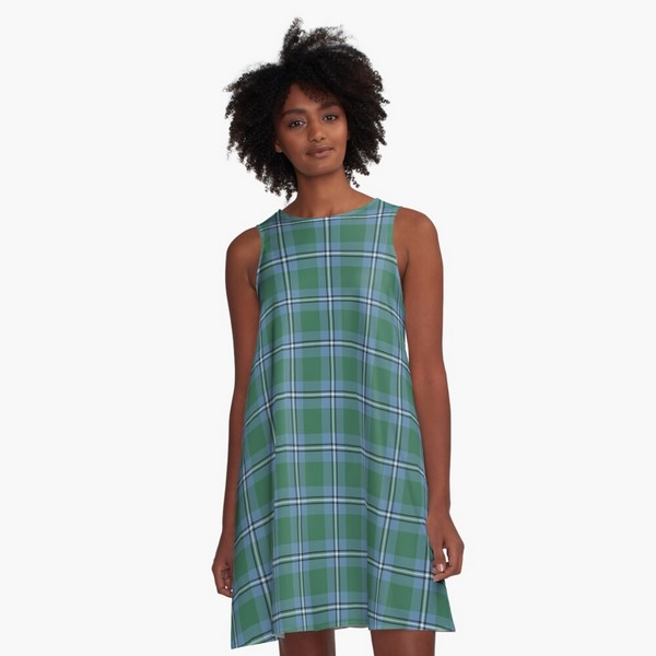 Irvine tartan a-line dress