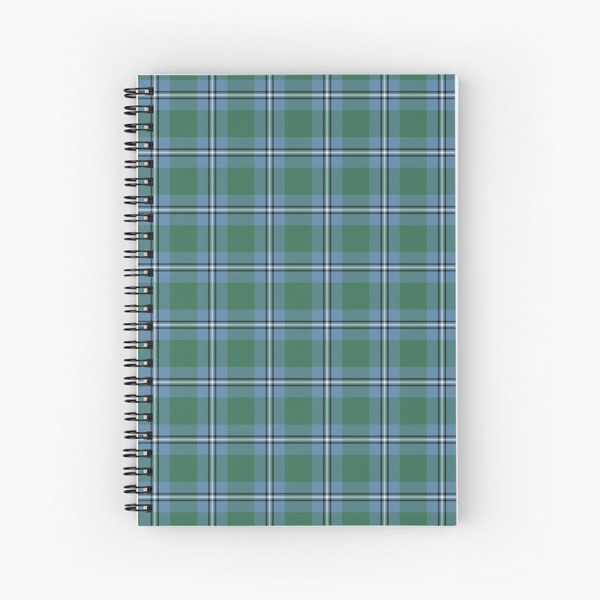 Irvine tartan spiral notebook