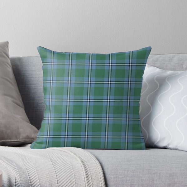 Irvine tartan throw pillow