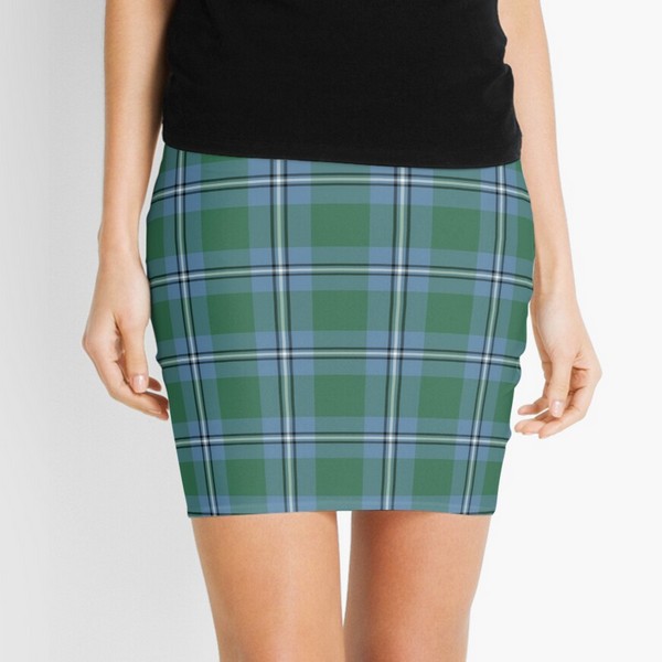 Irvine tartan mini skirt