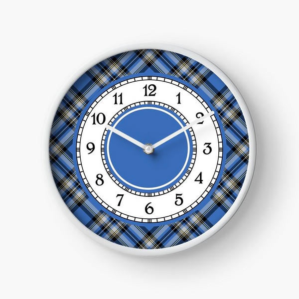 Isle of Skye District tartan wall clock