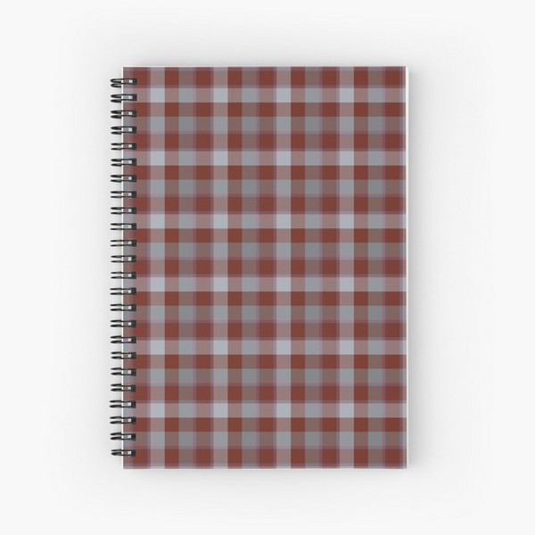 Jardine tartan spiral notebook