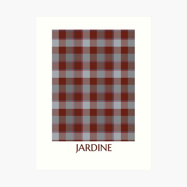 Jardine tartan art print