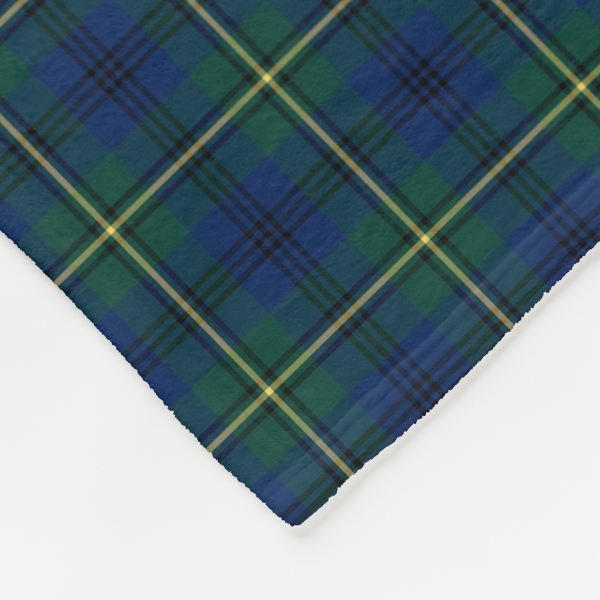 Johnston tartan fleece blanket