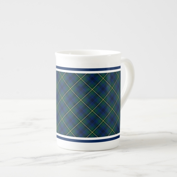 Johnston tartan bone china mug