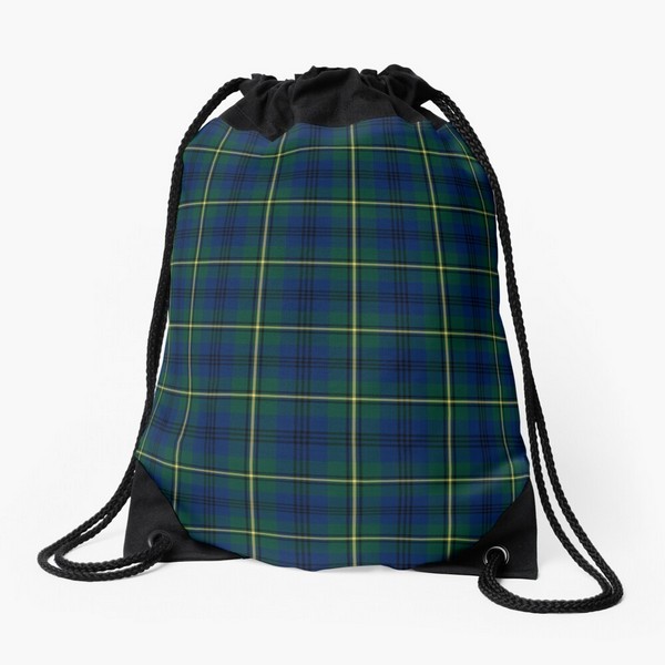 Johnston tartan drawstring bag