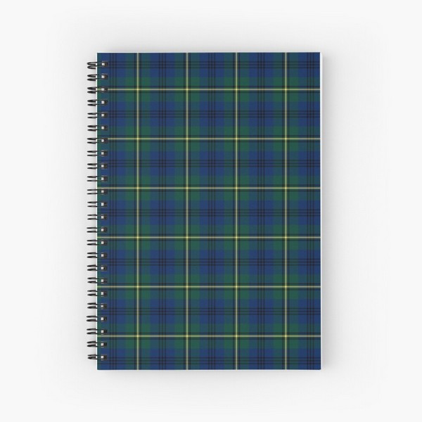 Johnston tartan spiral notebook