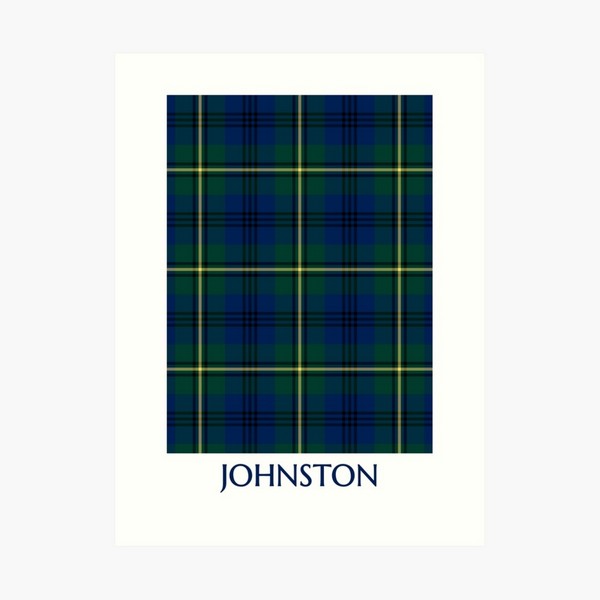 Johnston tartan art print