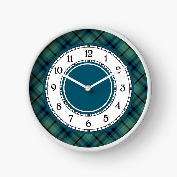 Keith Ancient tartan wall clock