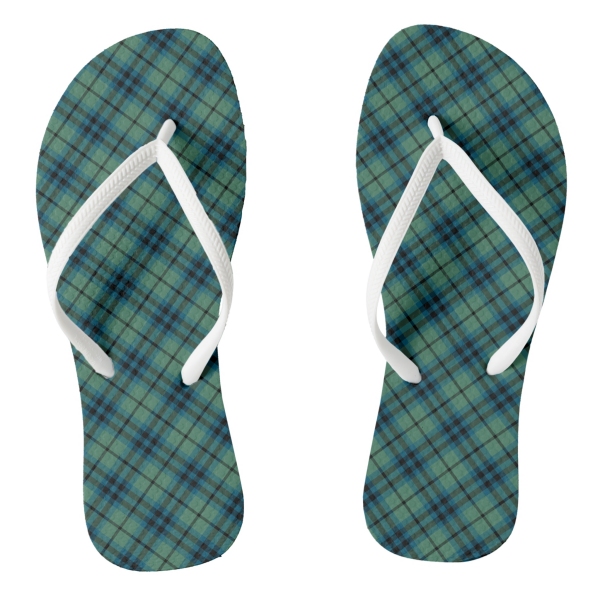 Keith Ancient tartan flip flops