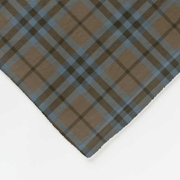 Keith Weathered tartan fleece blanket