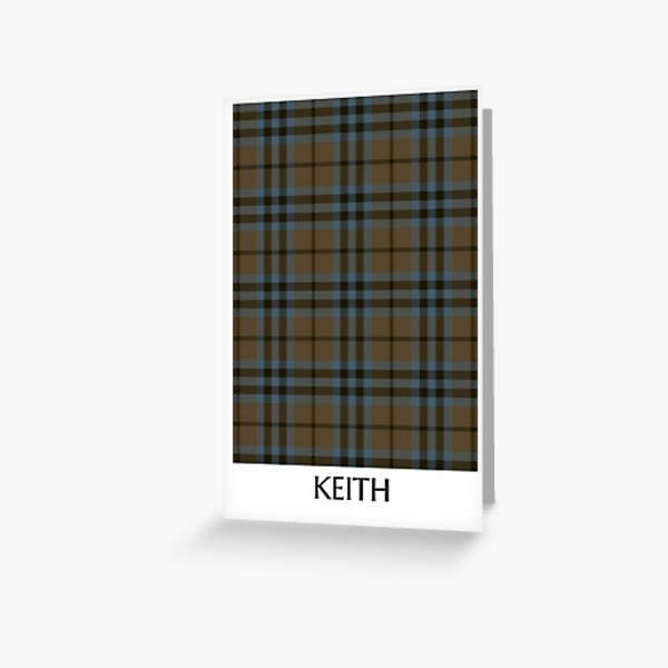 Keith Weathered tartan greeting card