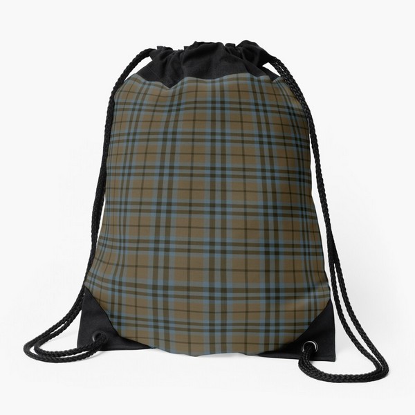 Keith Weathered tartan drawstring bag