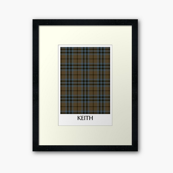 Keith Weathered tartan framed print