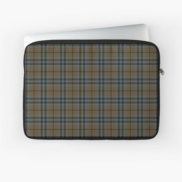 Keith Weathered tartan laptop sleeve