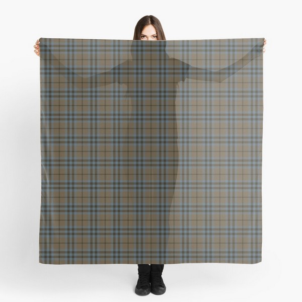 Keith Weathered tartan scarf