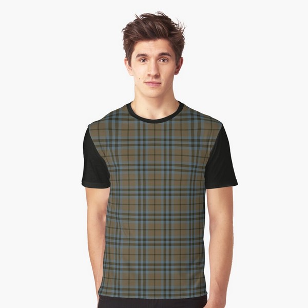 Keith Weathered tartan tee shirt