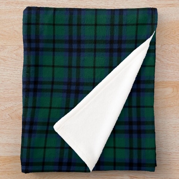 Keith tartan fleece throw blanket