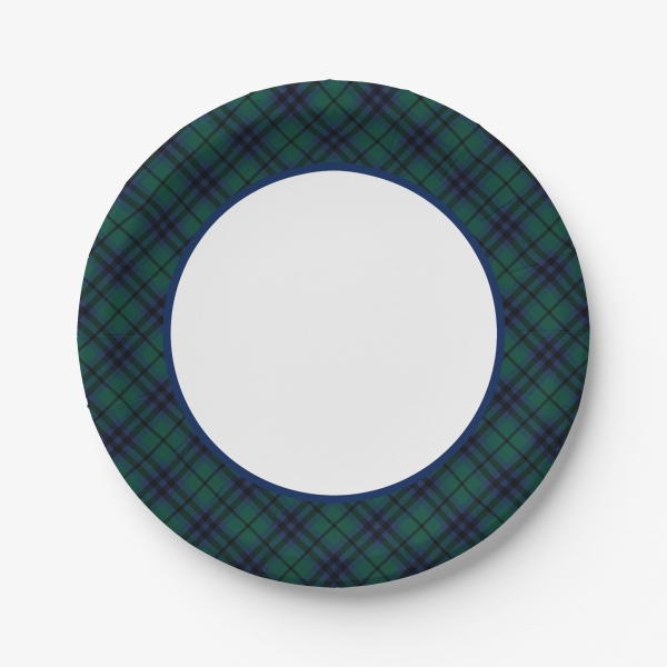 Keith tartan paper plate