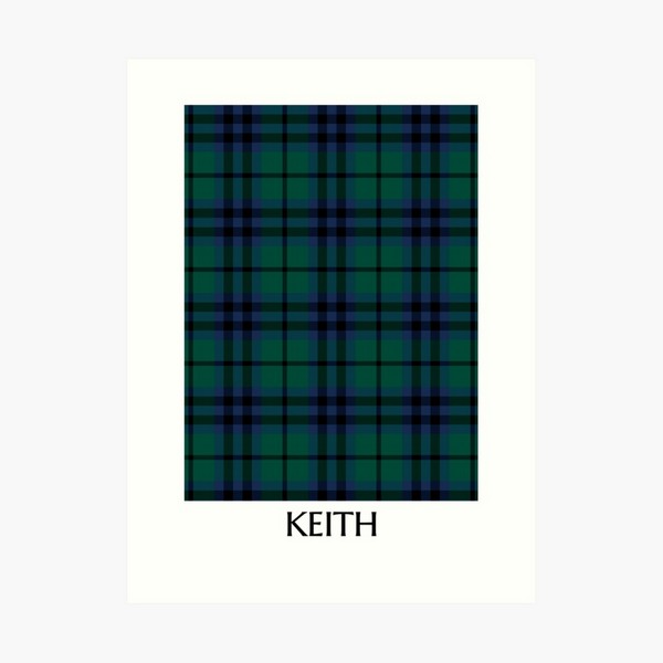 Keith tartan art print
