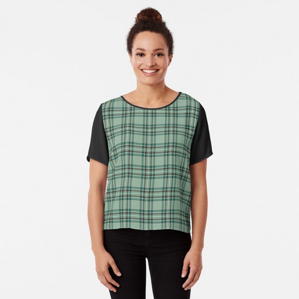 Kelly tartan chiffon top