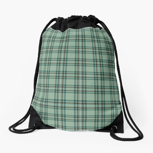 Kelly tartan drawstring bag