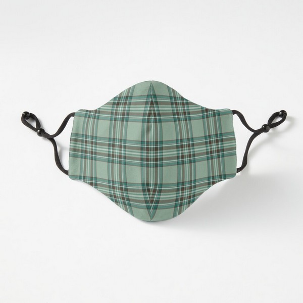 Kelly tartan fitted face mask