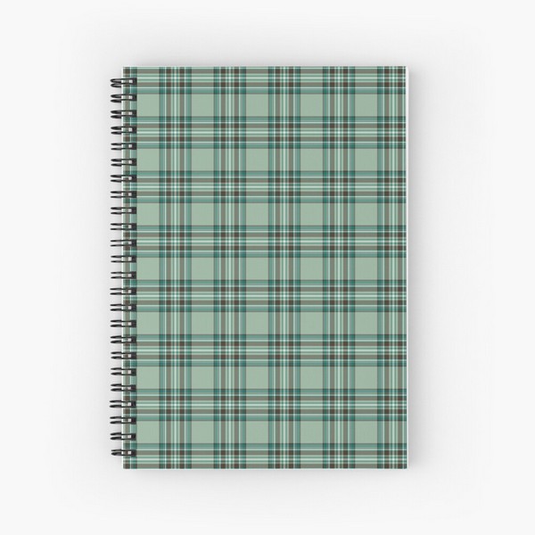 Kelly tartan spiral notebook