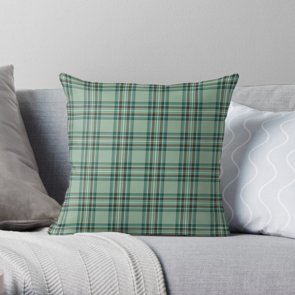 Kelly tartan throw pillow