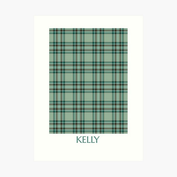 Kelly tartan art print