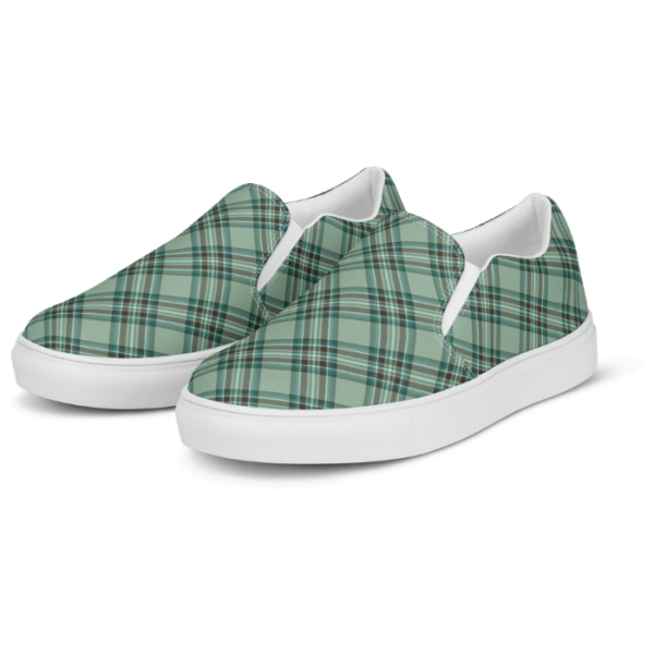 Clan Kelly Tartan Slip-On Shoes