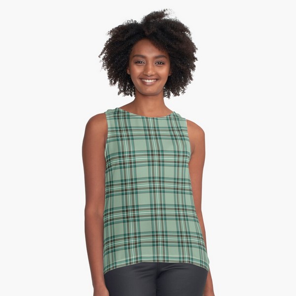 Kelly tartan sleeveless top