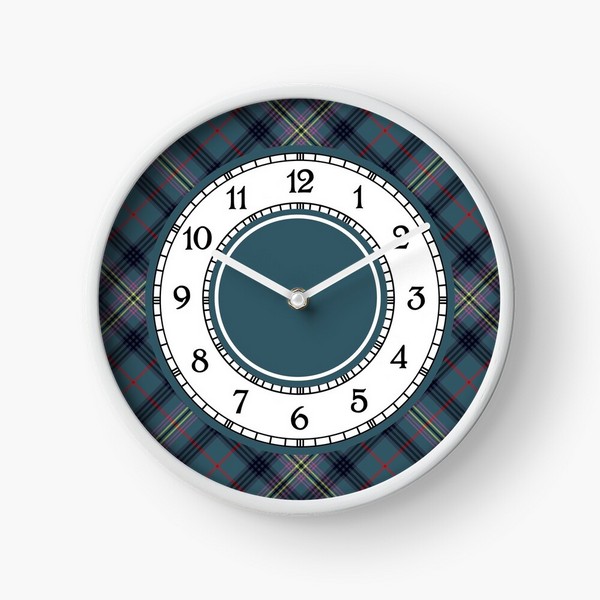 Kennedy Ancient tartan wall clock