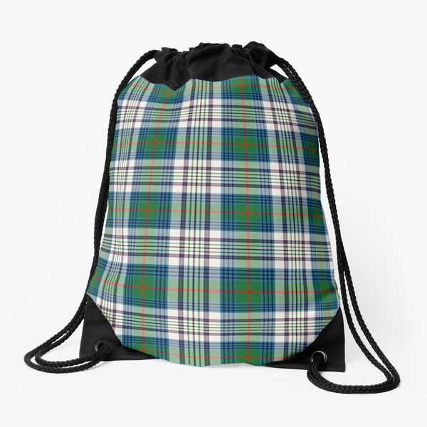 Kennedy Dress tartan drawstring bag